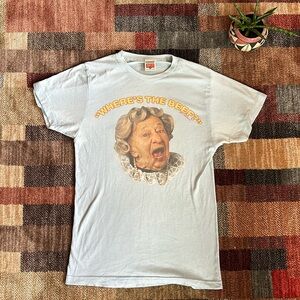 Where’s the beef? Vintage Wendy’s commercial tee